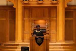 Patricia Smith speaks to power of poetry in Convocation address: ‘It had me hooked’